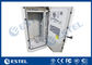 27U Air Conditioner Type Outdoor Communication Cabinets With One Front Door