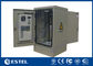 Two Door 16U IP65 Outdoor Telecom Cabinet Floor Mount With Air Conditioner For Cooling