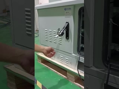 उच्च विरोधी संक्षारण प्रदर्शन के साथ दूरसंचार उपकरण के लिए दो डिब्बे मौसम प्रतिरोधी बाहरी कैबिनेट