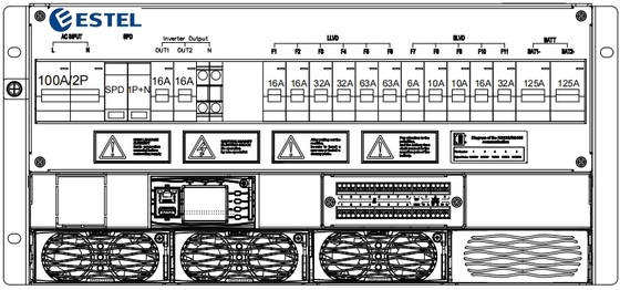 4-12kW 5U सब्रैक औद्योगिक उपयोग के लिए डीसी पावर सिस्टम ET48200-003