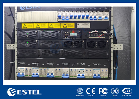 96% उच्च दक्षता 12U हाइब्रिड पावर रेक्टिफायर सिस्टम RS485 संचार