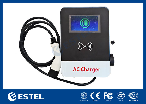 आउटडोर इलेक्ट्रिक कार चार्जिंग ढेर मंजिल घुड़सवार एकल बंदूक 32A 22kw ईवी चार्जिंग स्टेशन
