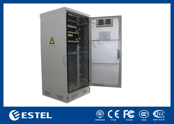 40U IP55 जस्ती स्टील बुद्धिमान आउटडोर कैबिनेट 1500W एयर कंडीशनर के साथ