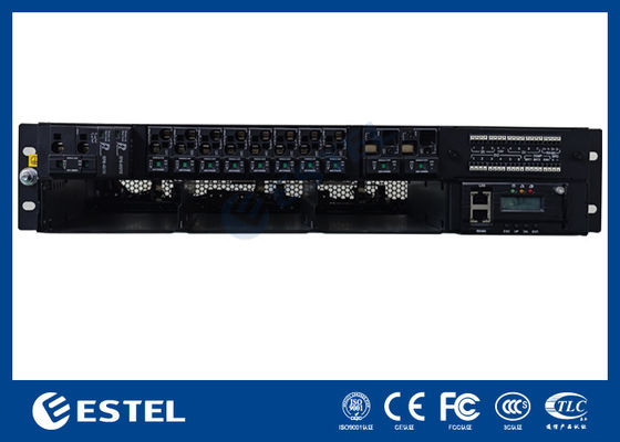 ET48200 M5E32A 2U कॉम्पैक्ट दूरसंचार बिजली प्रणाली उच्च घनत्व 12KW रैक-माउंट