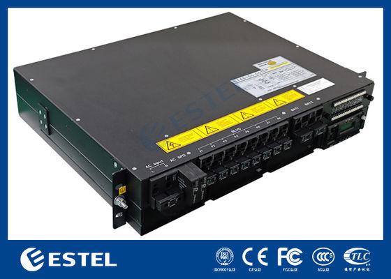 ET48200 M5E32A 2U कॉम्पैक्ट दूरसंचार बिजली प्रणाली उच्च घनत्व 12KW रैक-माउंट