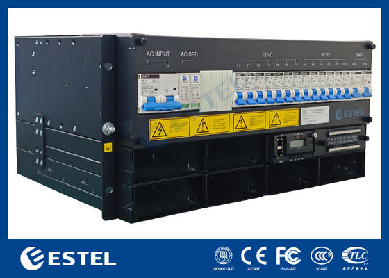 ESTEL ET48300 M5E65A 5U आउटडोर दूरसंचार कैबिनेट के लिए एम्बेडेड पावर सिस्टम, दूरसंचार के लिए कॉम्पैक्ट डिजाइन रेक्टिफायर सिस्टम