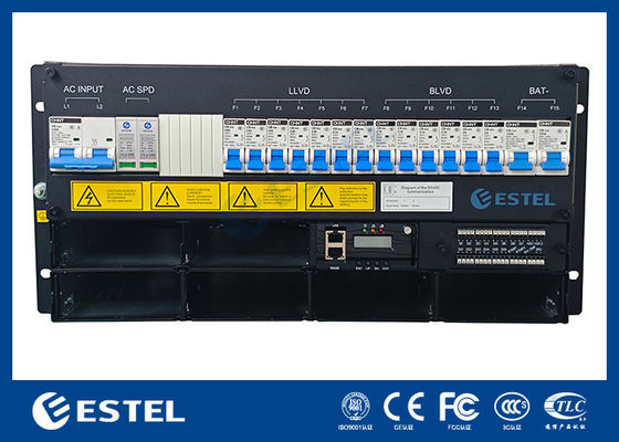 ESTEL ET48300 M5E65A 5U आउटडोर दूरसंचार कैबिनेट के लिए एम्बेडेड पावर सिस्टम, दूरसंचार के लिए कॉम्पैक्ट डिजाइन रेक्टिफायर सिस्टम