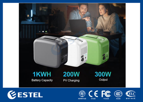 ESTEL eCandle 1KWH पोर्टेबल पावर स्टेशन LiFePO4 बैटरी सोलर चार्जिंग 300W आउटपुट यूपीएस बैकअप