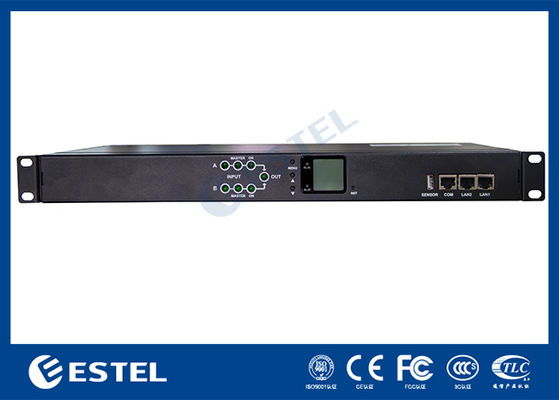 200-240VAC 2x16A KN-1 सुरक्षा निगरानी के साथ दोहरी इनपुट स्विच किए गए रैक पीडीयू