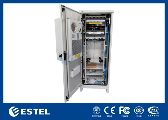9kW 150A दूरसंचार उपकरण डीसी पावर सप्लाई रेक्टिफायर के लिए गैल्वेनाइज्ड शीट आउटडोर टेलीकॉम कैबिनेट
