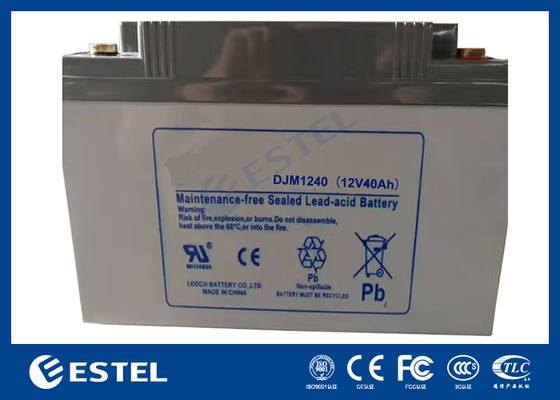 ESTEL DJM1240 12V 40Ah कॉम्पैक्ट लीड एसिड बैटरी दूरसंचार और बैकअप सिस्टम के लिए विश्वसनीय पावर समाधान