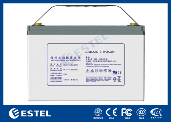 ESTEL DJM12200 12V 200Ah उच्च क्षमता वाली लीड एसिड बैटरी दूरसंचार और ऊर्जा भंडारण प्रणालियों के लिए औद्योगिक ग्रेड पावर समाधान