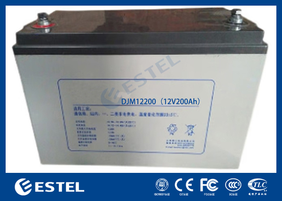 ESTEL DJM12200 12V 200Ah उच्च क्षमता वाली लीड एसिड बैटरी दूरसंचार और ऊर्जा भंडारण प्रणालियों के लिए औद्योगिक ग्रेड पावर समाधान