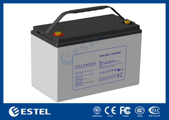 ESTEL DJM12200 12V 200Ah उच्च क्षमता वाली लीड एसिड बैटरी दूरसंचार और ऊर्जा भंडारण प्रणालियों के लिए औद्योगिक ग्रेड पावर समाधान