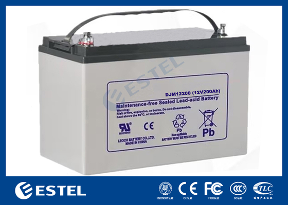 ESTEL DJM12200 12V 200Ah उच्च क्षमता वाली लीड एसिड बैटरी दूरसंचार और ऊर्जा भंडारण प्रणालियों के लिए औद्योगिक ग्रेड पावर समाधान