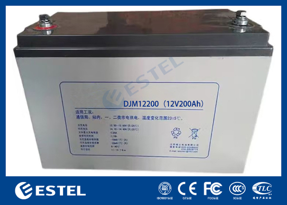 ESTEL DJM12200 12V 200Ah उच्च क्षमता वाली लीड एसिड बैटरी दूरसंचार और ऊर्जा भंडारण प्रणालियों के लिए औद्योगिक ग्रेड पावर समाधान