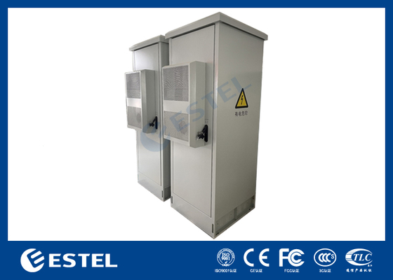 दूरसंचार अनुप्रयोगों के लिए एम्बेडेड 9KW 48VDC रेक्टिफायर पावर सिस्टम के साथ IP55 22U आउटडोर बैटरी कैबिनेट