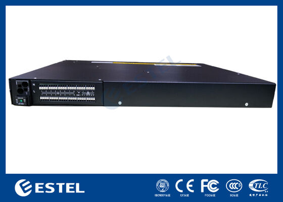 दूरसंचार बिजली प्रणाली 8kW 1U सबरैक मानक 19 इंच चौड़ाई और लचीले नेटवर्किंग के लिए कई संचार पोर्ट के साथ