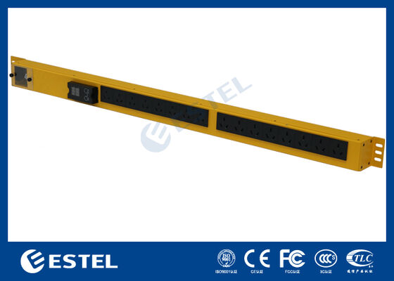 स्मार्ट पावर डिस्ट्रीब्यूशन यूनिट रैक माउंट सटीक निगरानी के लिए अंतर्निहित वोल्टेज और करंट मीटर के साथ पावर प्रबंधन प्रदान करता है