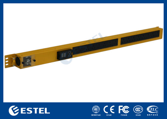 स्मार्ट पावर डिस्ट्रीब्यूशन यूनिट रैक माउंट सटीक निगरानी के लिए अंतर्निहित वोल्टेज और करंट मीटर के साथ पावर प्रबंधन प्रदान करता है