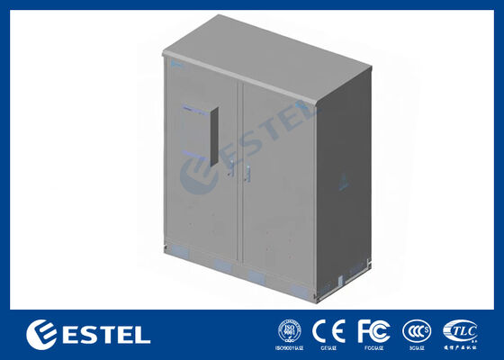 IP65 42U Dual-Compartment Outdoor Electrical Cabinet – RAL7035, 1.5mm Galvanized Steel & SUS316 Stainless Steel Construction for Enhanced Durability and Protection