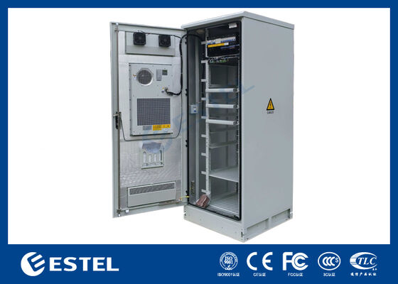 24kW दूरसंचार सुधारक शक्ति तापमान नियंत्रित IP65 बाहरी 38U संलग्नक