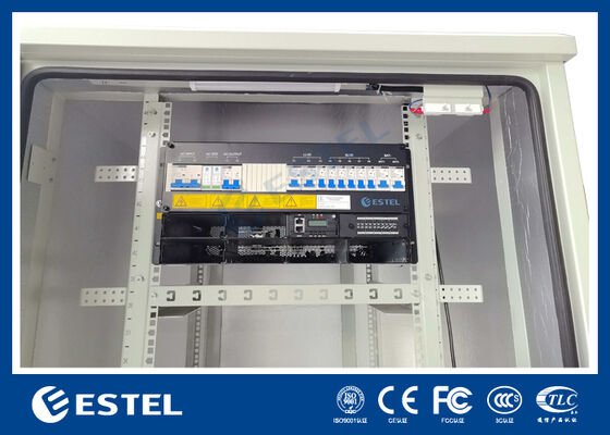 24kW दूरसंचार सुधारक शक्ति तापमान नियंत्रित IP65 बाहरी 38U संलग्नक