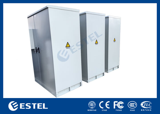 IP65 42U Dual-Compartment Outdoor Electrical Cabinet – RAL7035, 1.5mm Galvanized Steel & SUS316 Stainless Steel Construction for Enhanced Durability and Protection