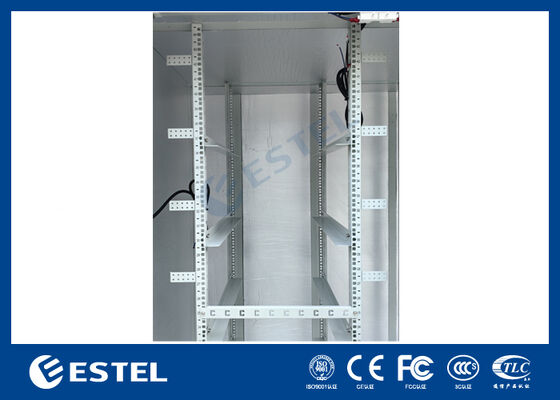 IP65 42U Dual-Compartment Outdoor Electrical Cabinet – RAL7035, 1.5mm Galvanized Steel & SUS316 Stainless Steel Construction for Enhanced Durability and Protection