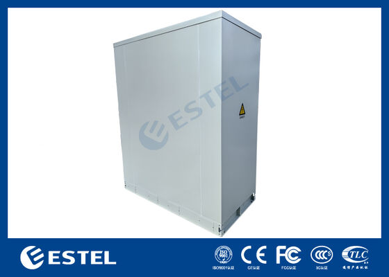 42U Two-Compartment Outdoor Telecom Cabinet 2400×1000×2100mm Single-Wall Enclosure with Battery Compartment