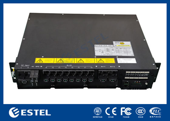 ET48200 M5E32A 2U कॉम्पैक्ट दूरसंचार बिजली प्रणाली उच्च घनत्व 12KW रैक-माउंट