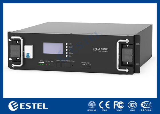 दूरसंचार पावर सिस्टम के लिए 48V100Ah लिथियम आयरन फॉस्फेट बैटरी
