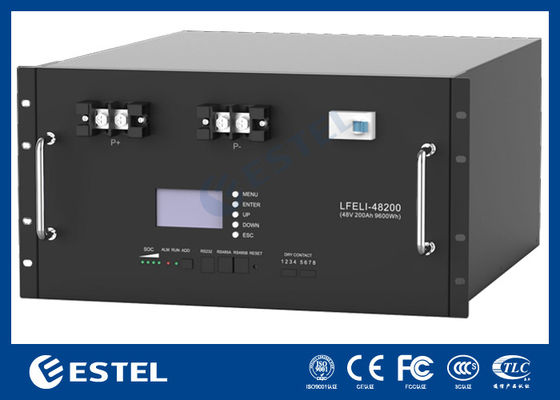 48V 200Ah लिथियम आयरन फॉस्फेट बैटरी टेलीकॉम पावर सिस्टम के लिए LiFePO4 बैटरी आउटडोर बैटरी कैबिनेट